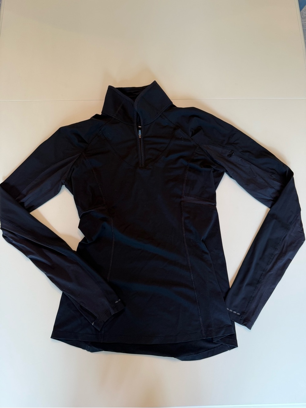 Lululemon Black Quarter-Zip Active Top